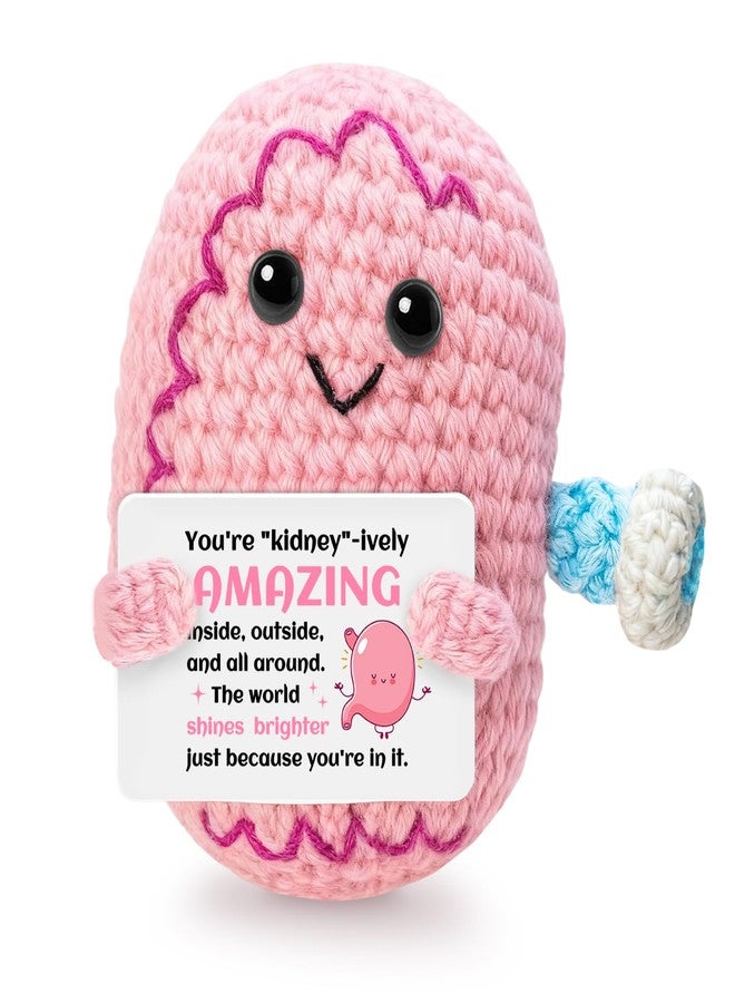 AICHPVOY Handmade Crochet Desktop Doll Inspirational Gift Spiritual for Women Ideas for Women Friendship for Friends(just Because You're in if.) - Image 1